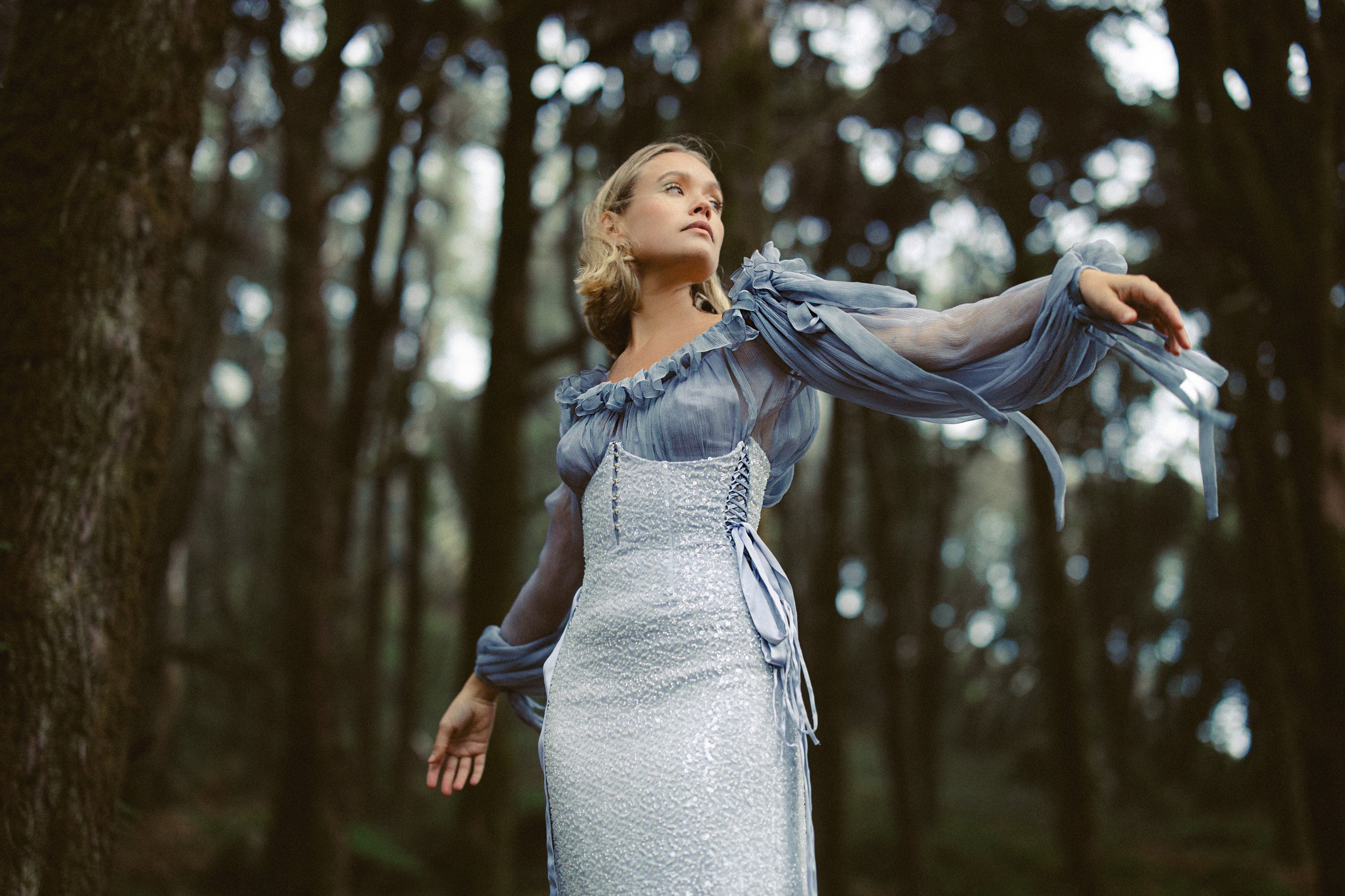 Laetisse — wedding dress in silk — image 10 by MYWONY
