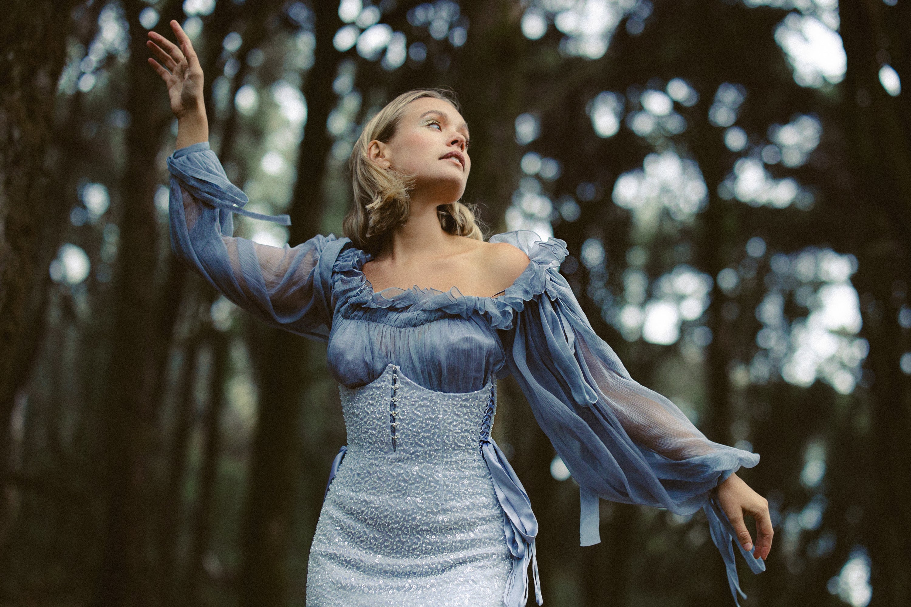 Laetisse — wedding dress in silk — image 9 by MYWONY