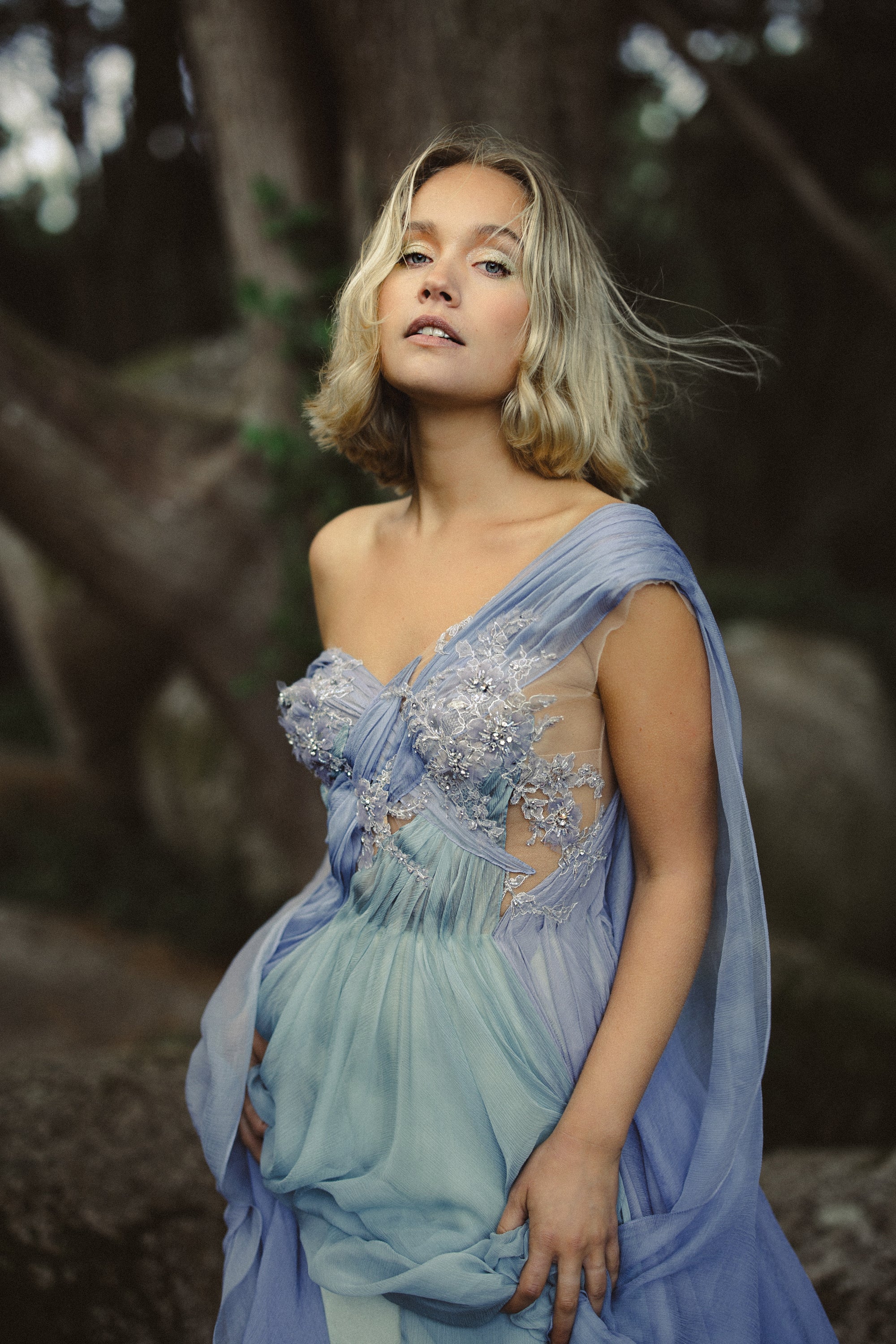 beaded bodice wedding dresses Aéliea Ethereal Wedding Dress | Beaded Lace & Mesh Bodice