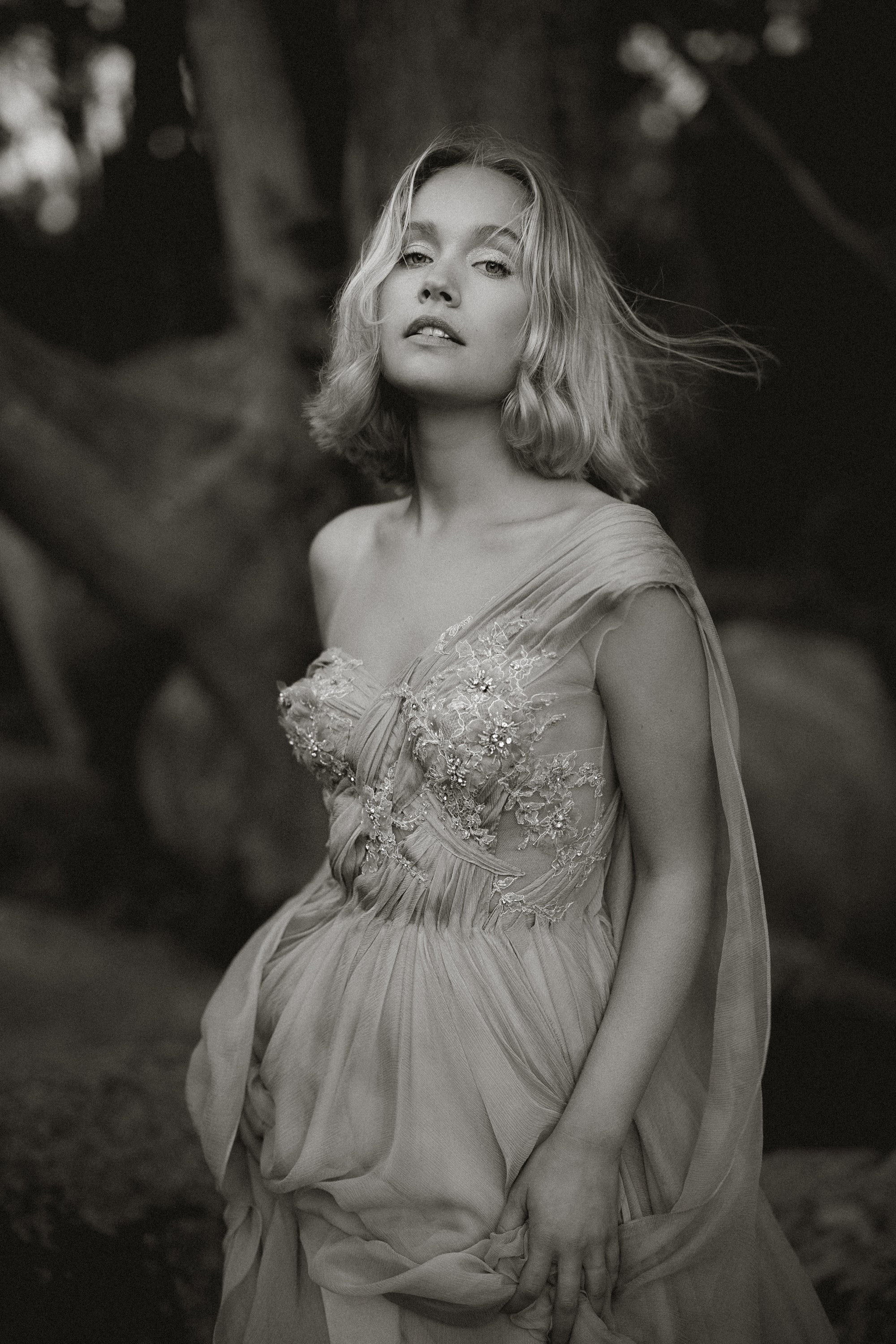 Aéliea Ethereal Wedding Dress | Beaded Lace & Mesh Bodice