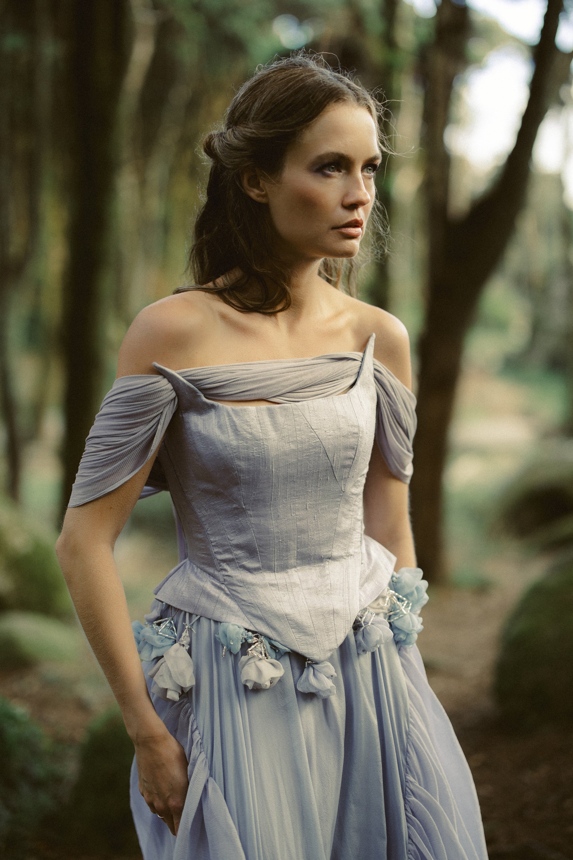 Blooming Belt | Romantic Bridal Belt with Silk Flowers
