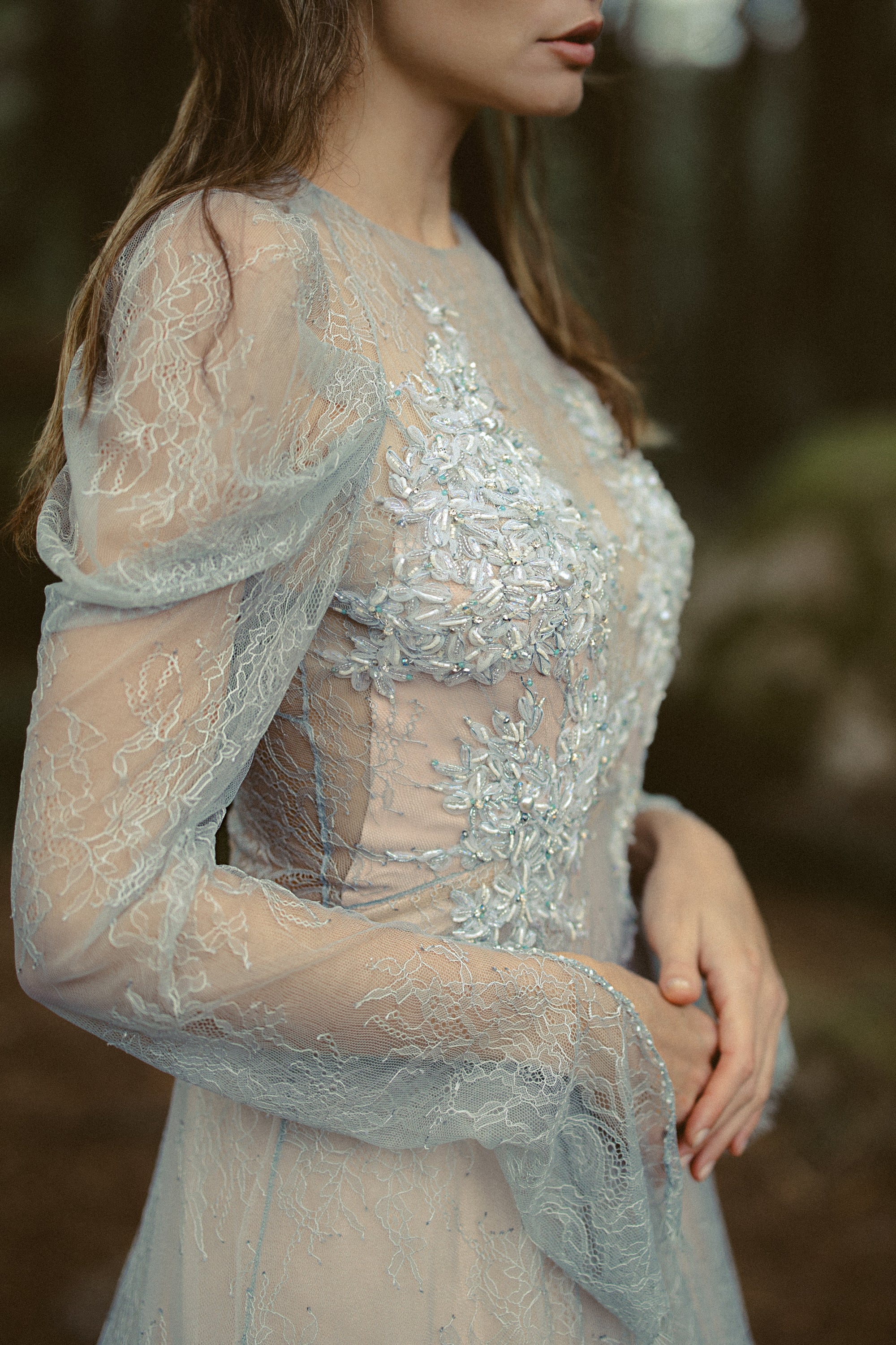 Elystra Ethereal Wedding Dress | Lace & Beaded Embroidery Gown | MYWONY 8 weeks / US 4-12 / ivory Elystra Ethereal Wedding Dress | Lace & Beaded Embroidery Gown | MYWONY 8 weeks / US 4-12 / ivory