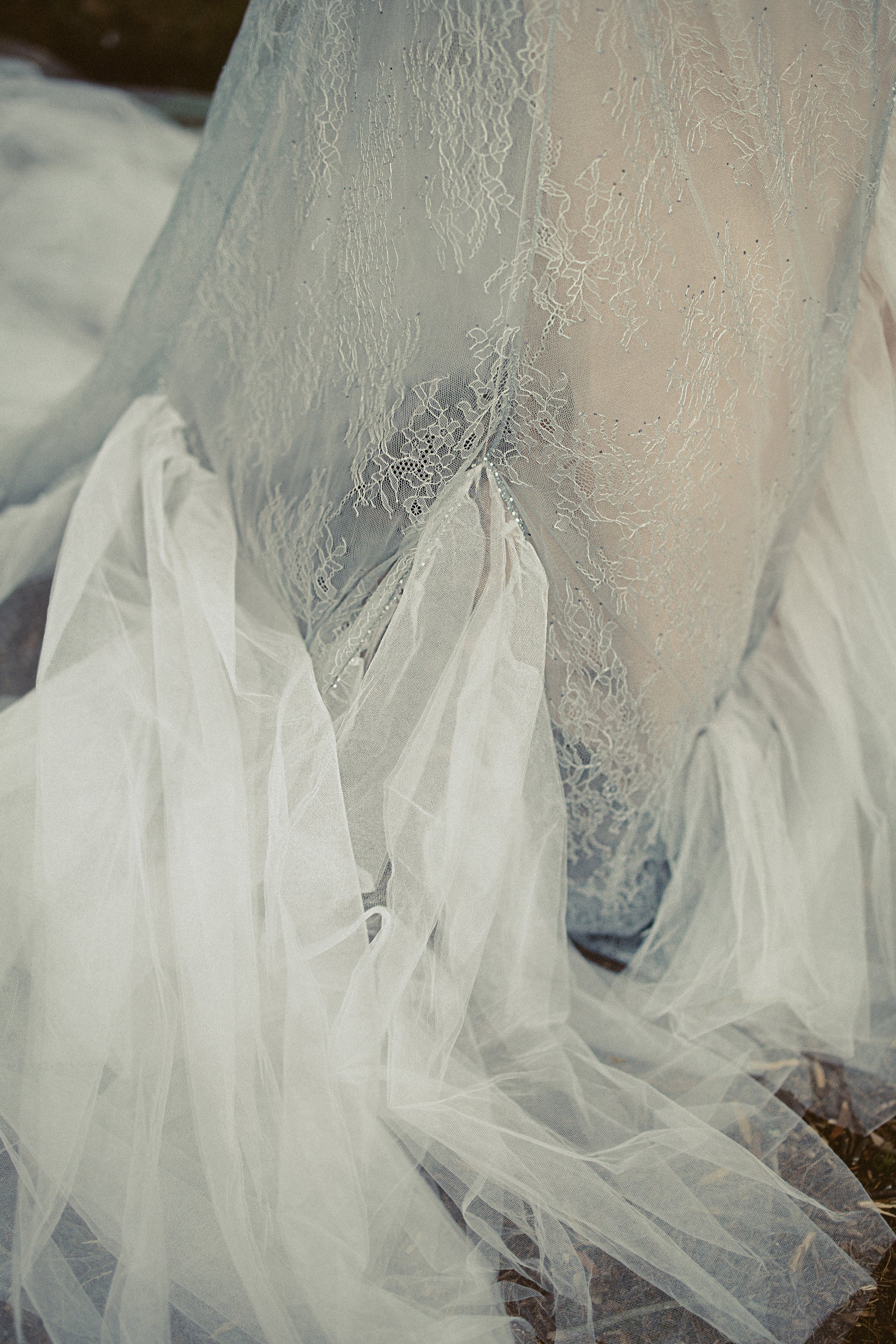 Elystra Ethereal Wedding Dress | Lace & Beaded Embroidery Gown