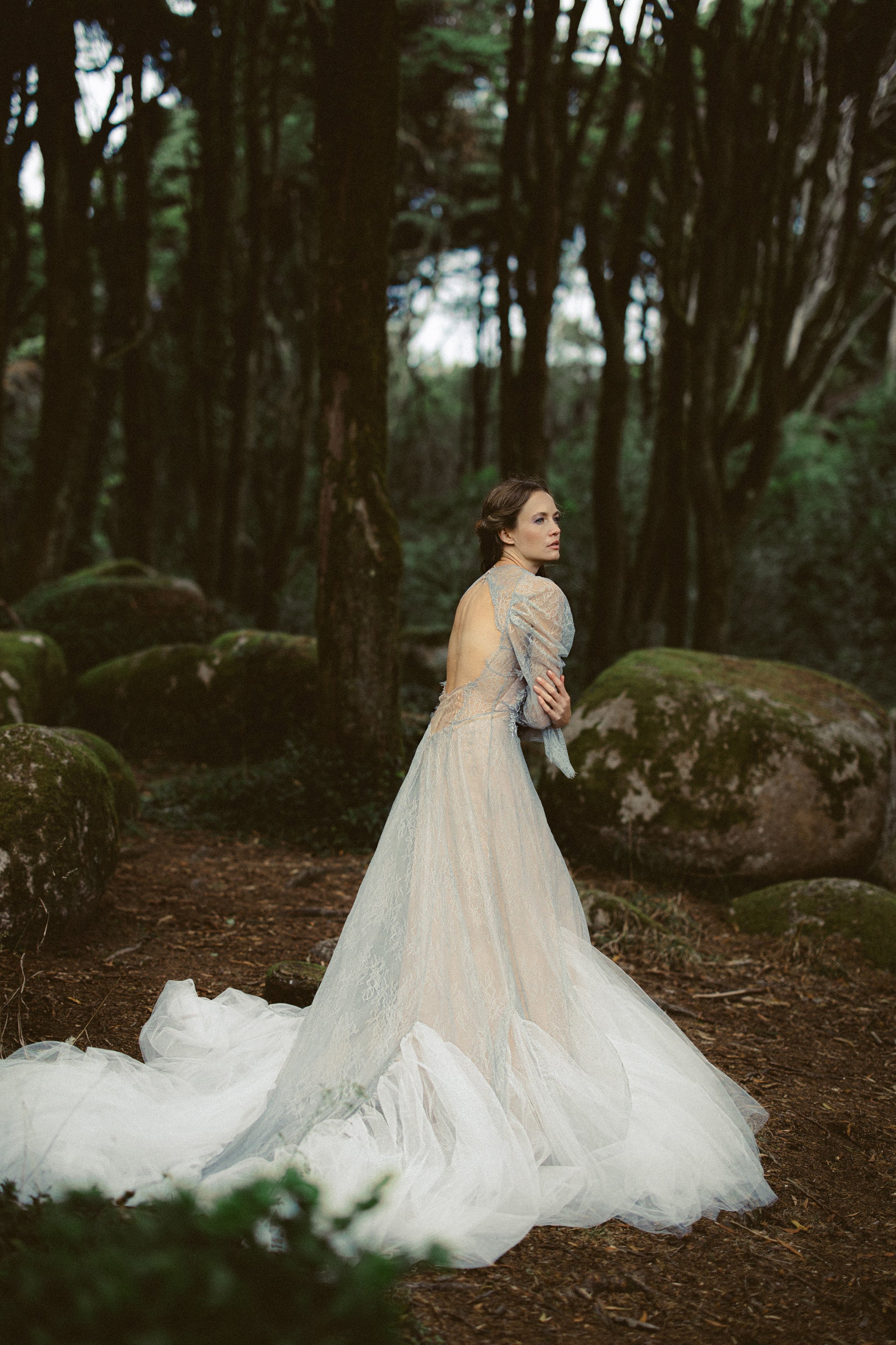 Elystra Ethereal Wedding Dress | Lace & Beaded Embroidery Gown