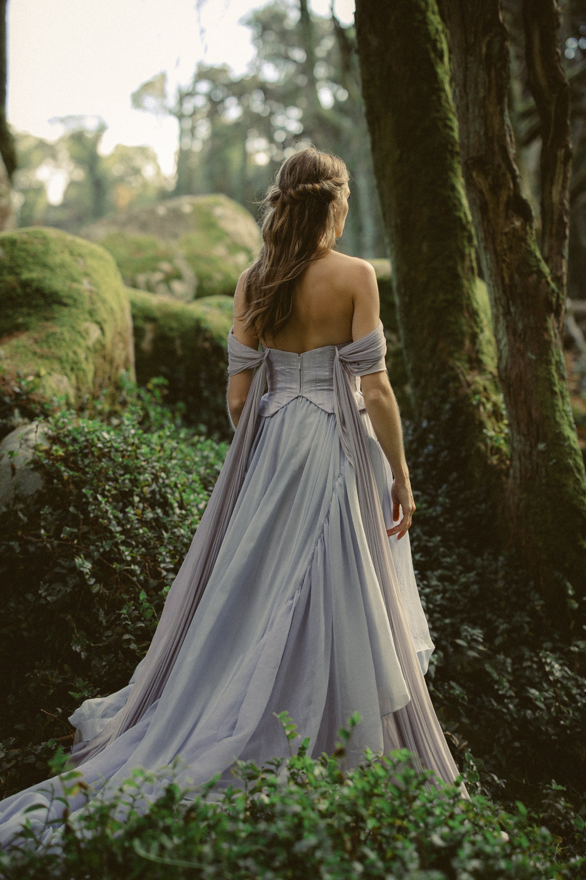 above ankle length dresses A-Line Ankle Length Satin Mother Bride Dress COCOMELODY CM0332, M-Ink Blue main image 1
