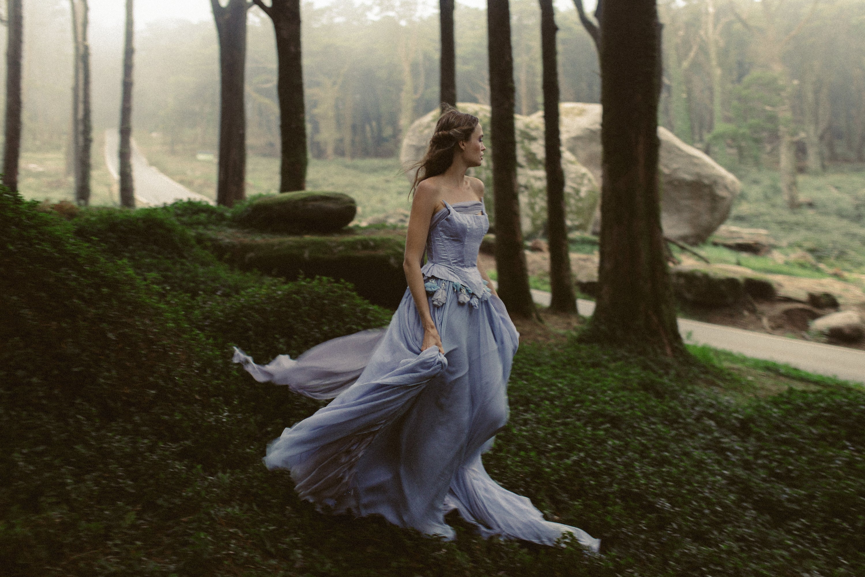 dress with chiffon skirt Flutter Sleeve Wedding Dress Tiered Chiffon Skirt Romantic Outdoor Bridal Gown