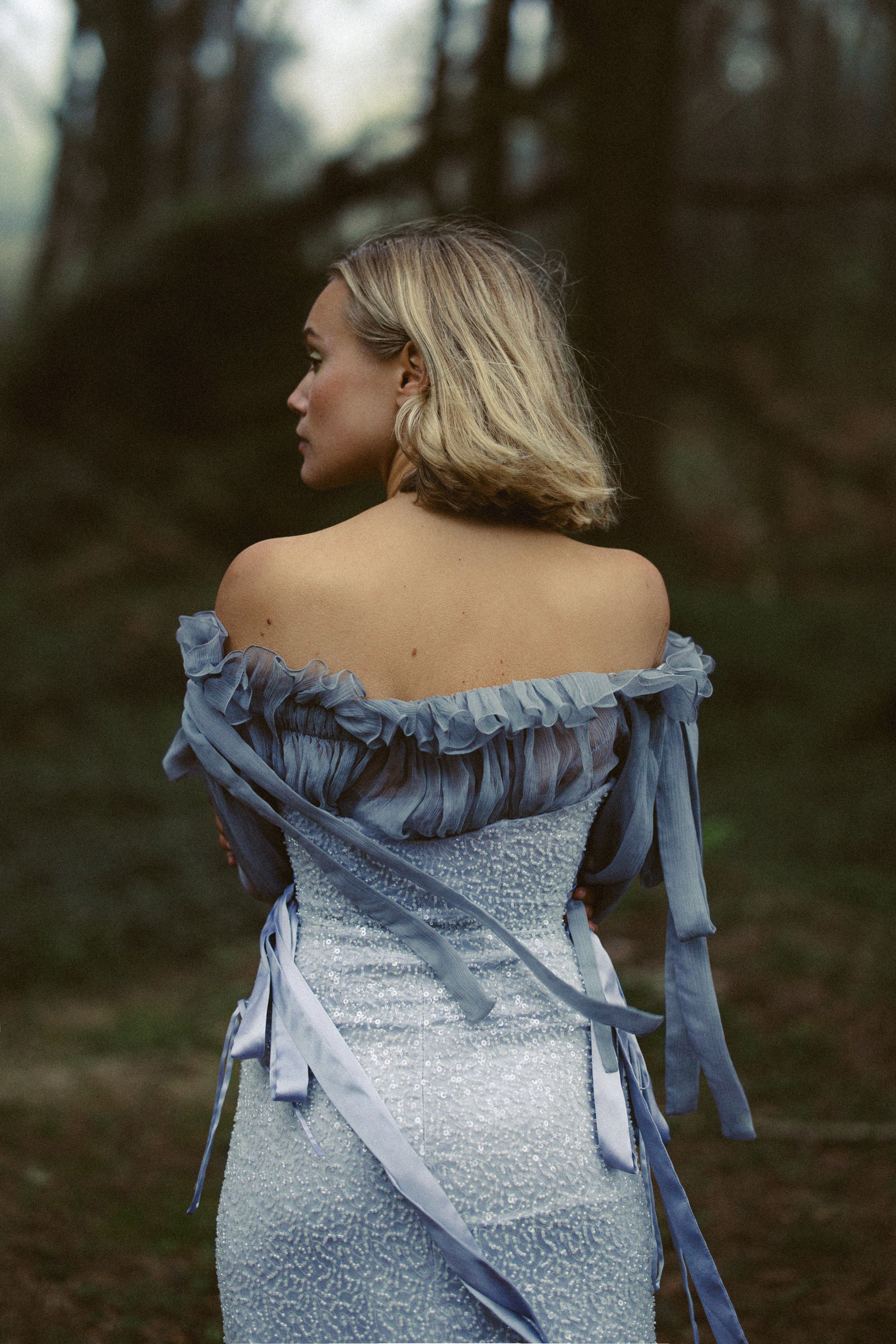 Laetisse — wedding dress in silk — image 4 by MYWONY