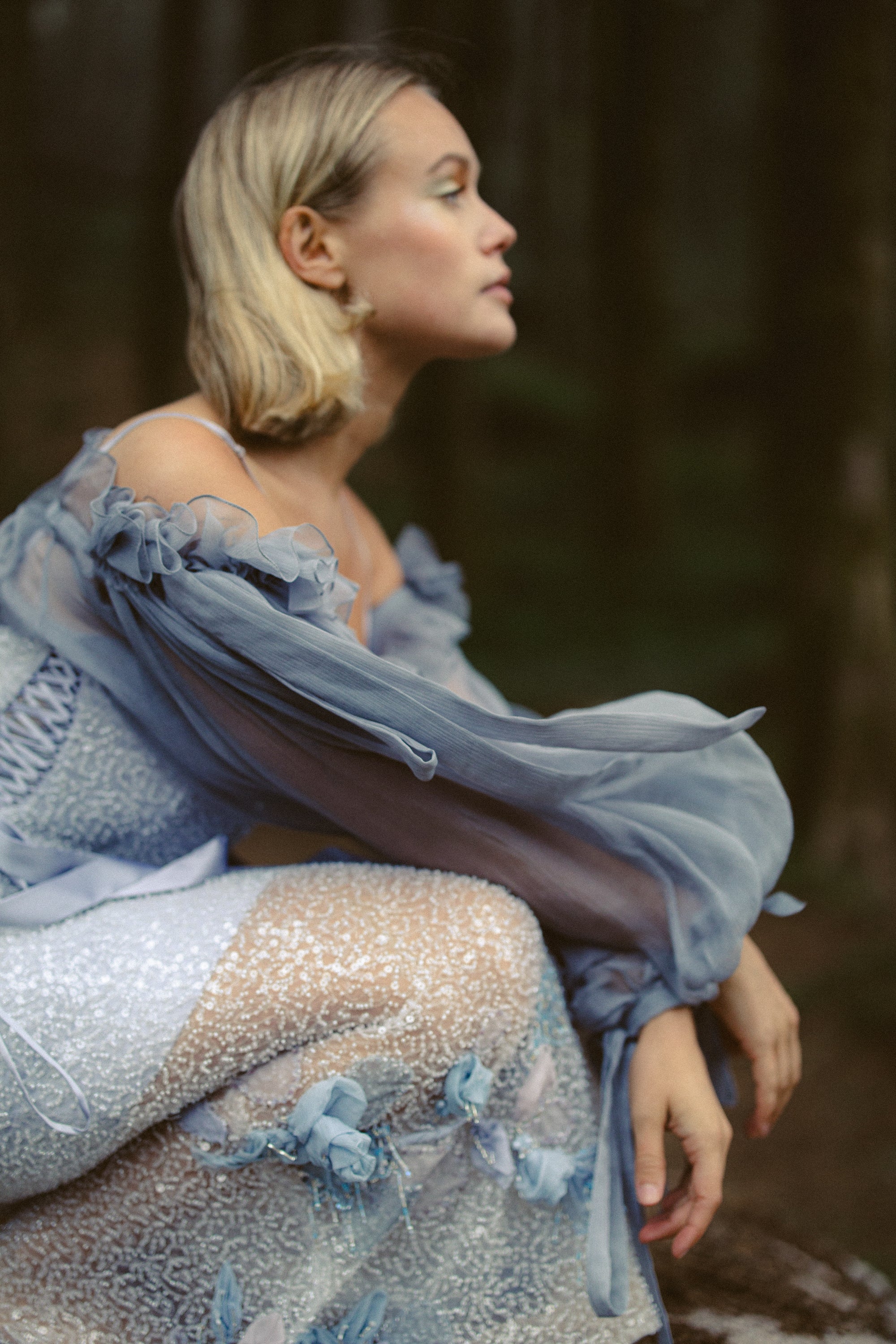 Laetisse — wedding dress in silk — image 8 by MYWONY