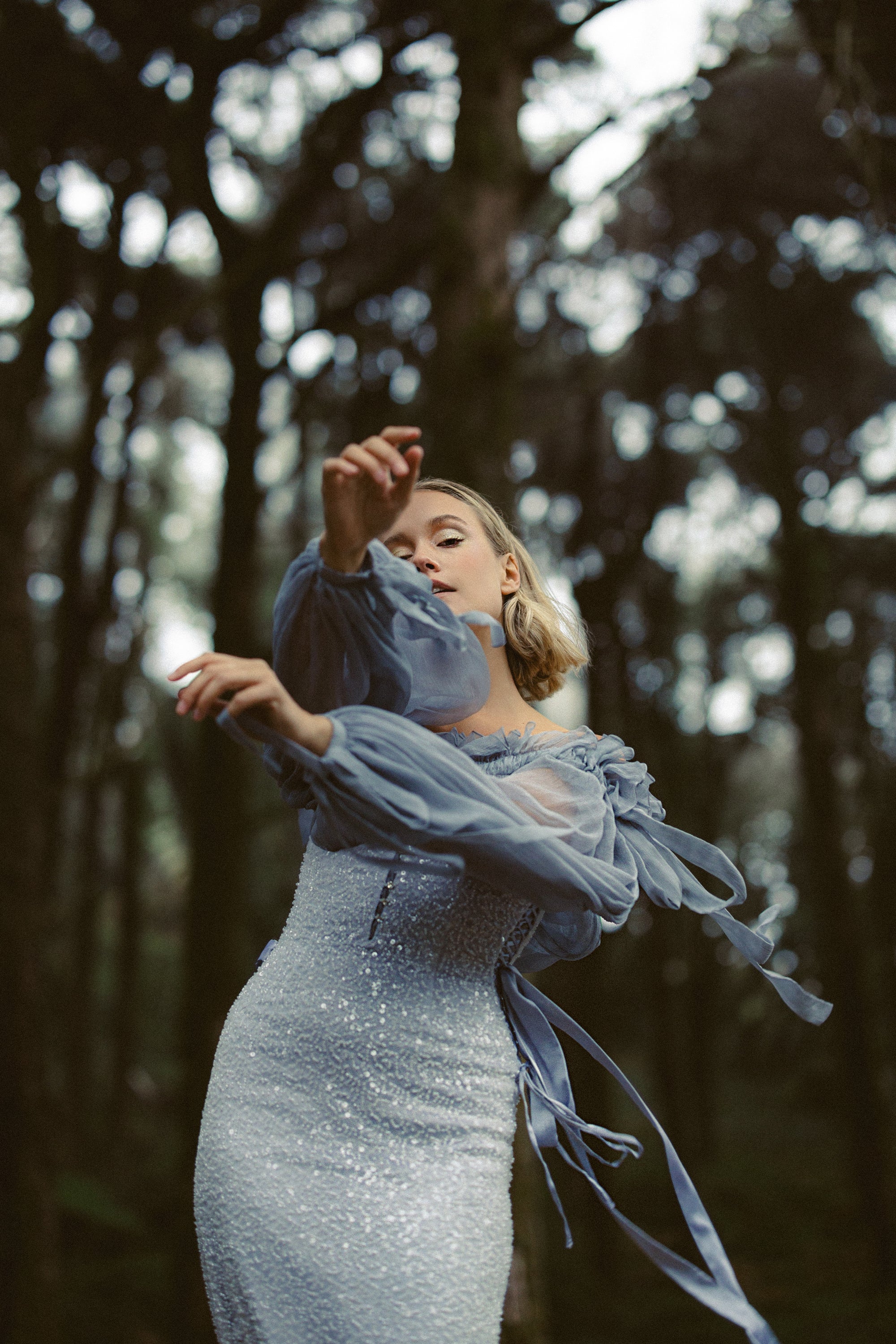 Laetisse — wedding dress in silk — image 6 by MYWONY