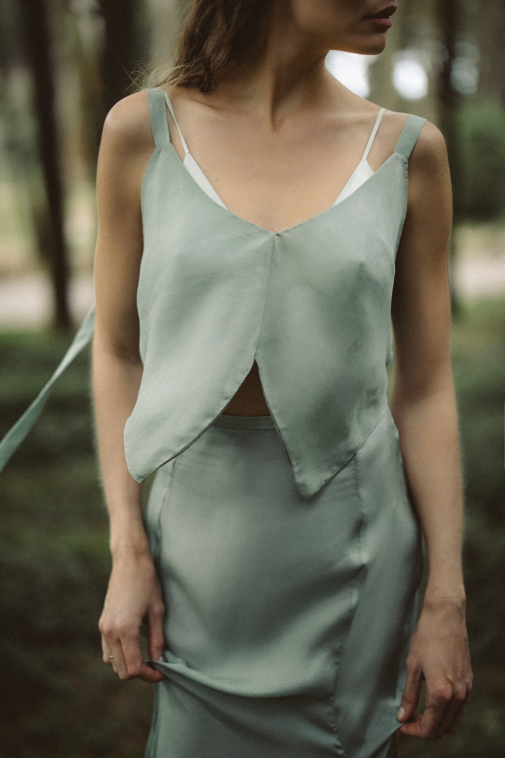 Miryelle Silk Skirt — bridal skirt in silk — image 8 by MYWONY