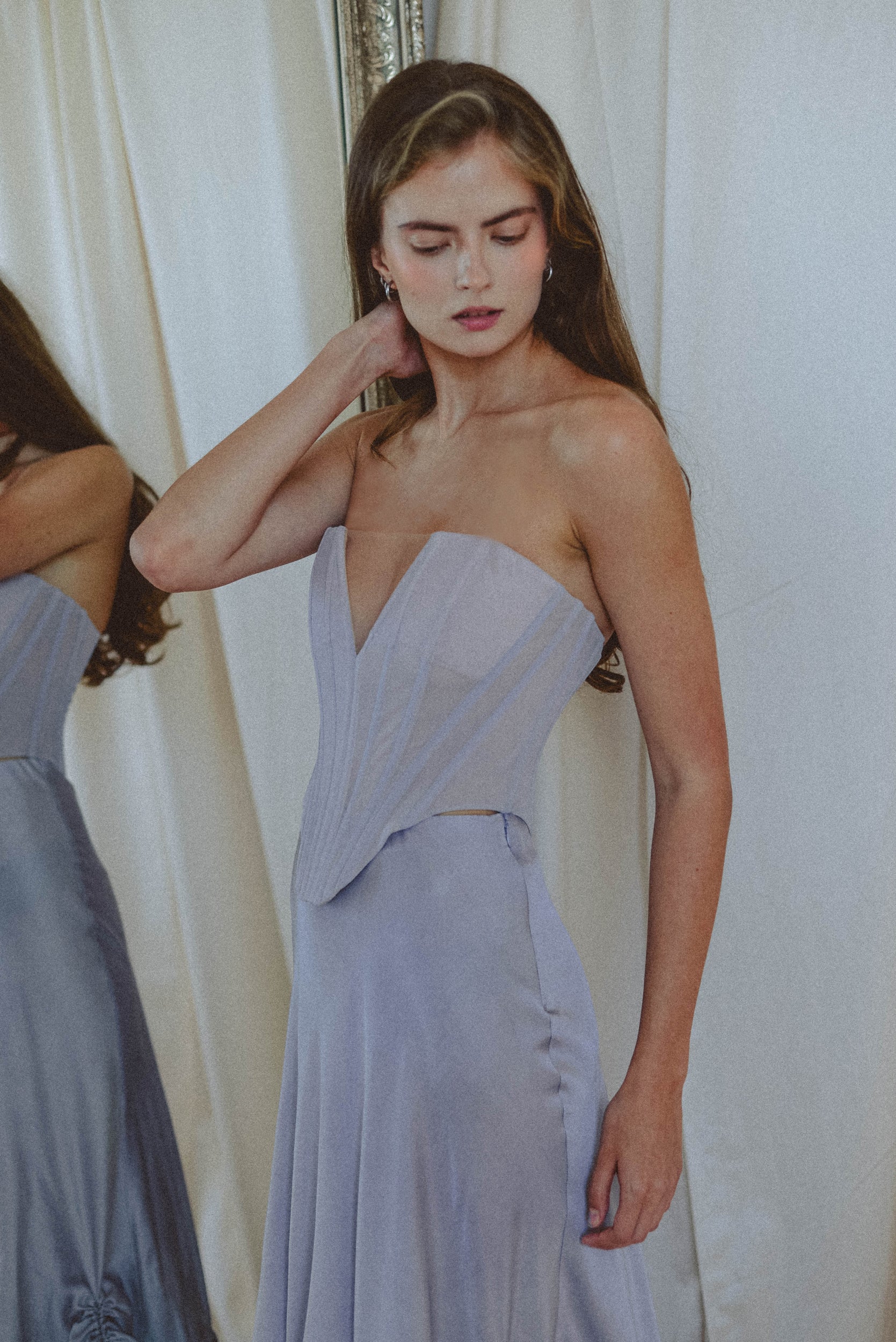 Lavender Corset — bridal corset — image 8 by MYWONY