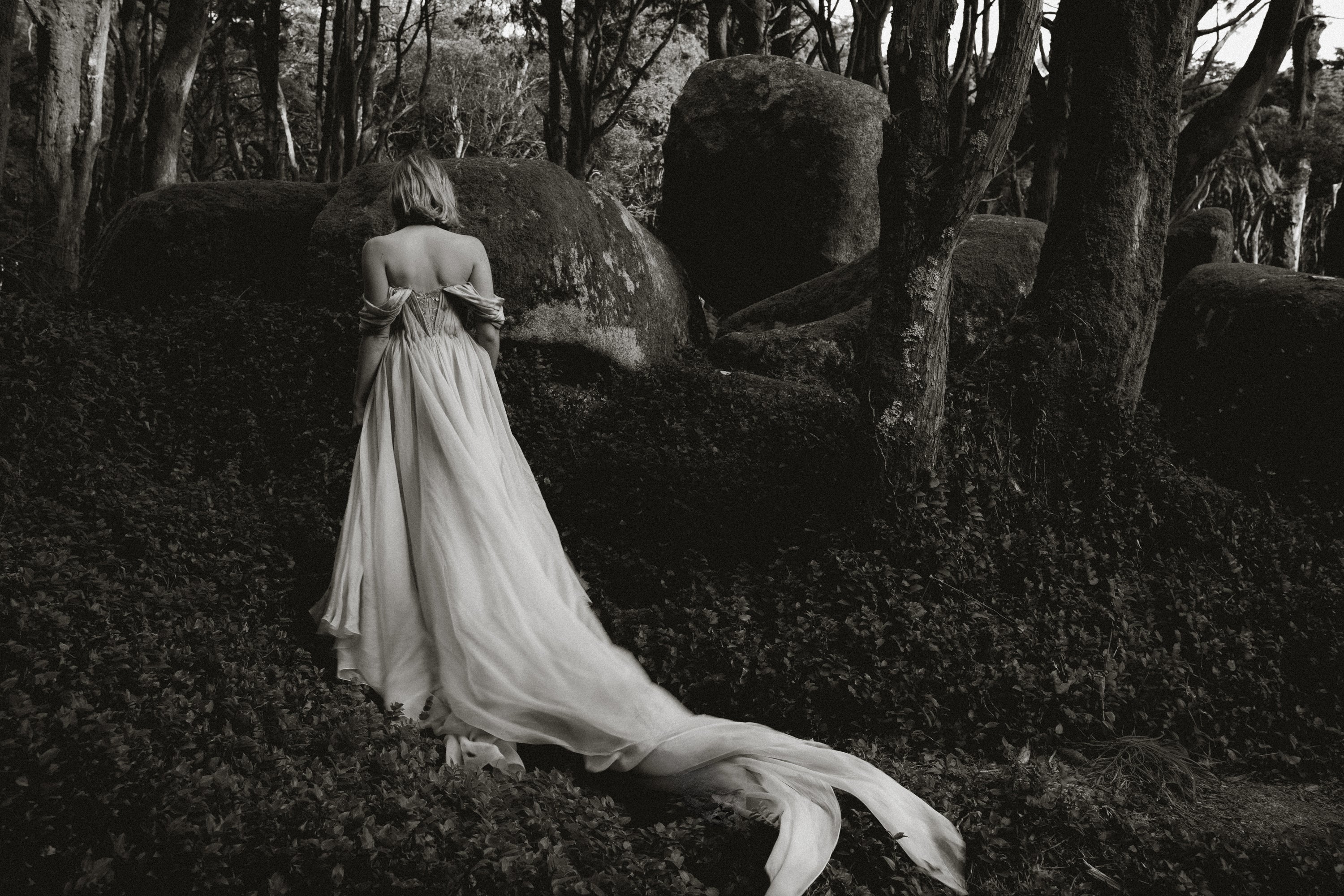 Silynne Whimsical Wedding Dress | Silk Organza & Beaded Corset