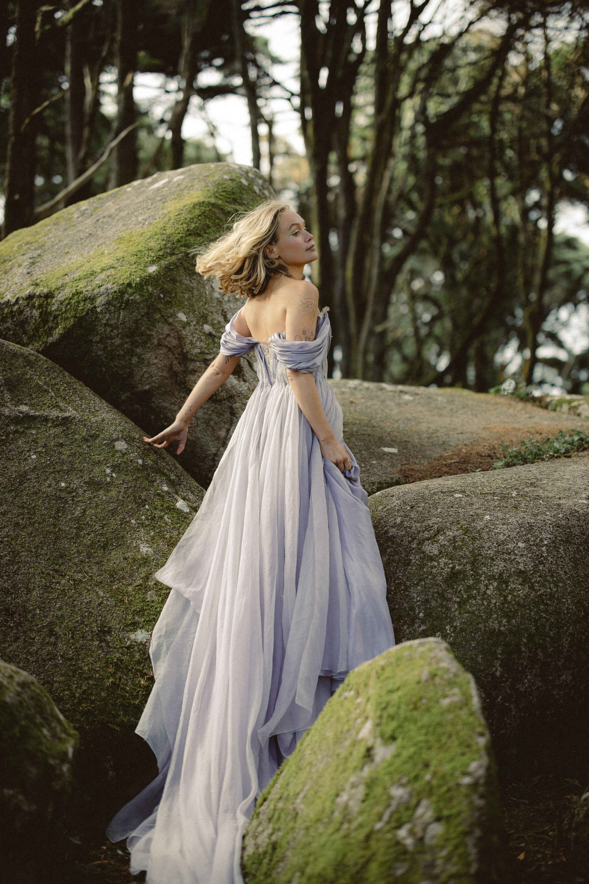 Silynne Whimsical Wedding Dress | Silk Organza & Beaded Corset