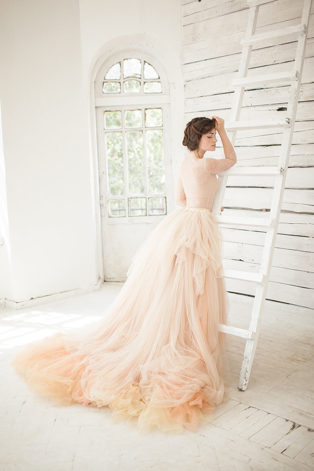 Two-piece wedding dress separates — Mýwony Peony skirt