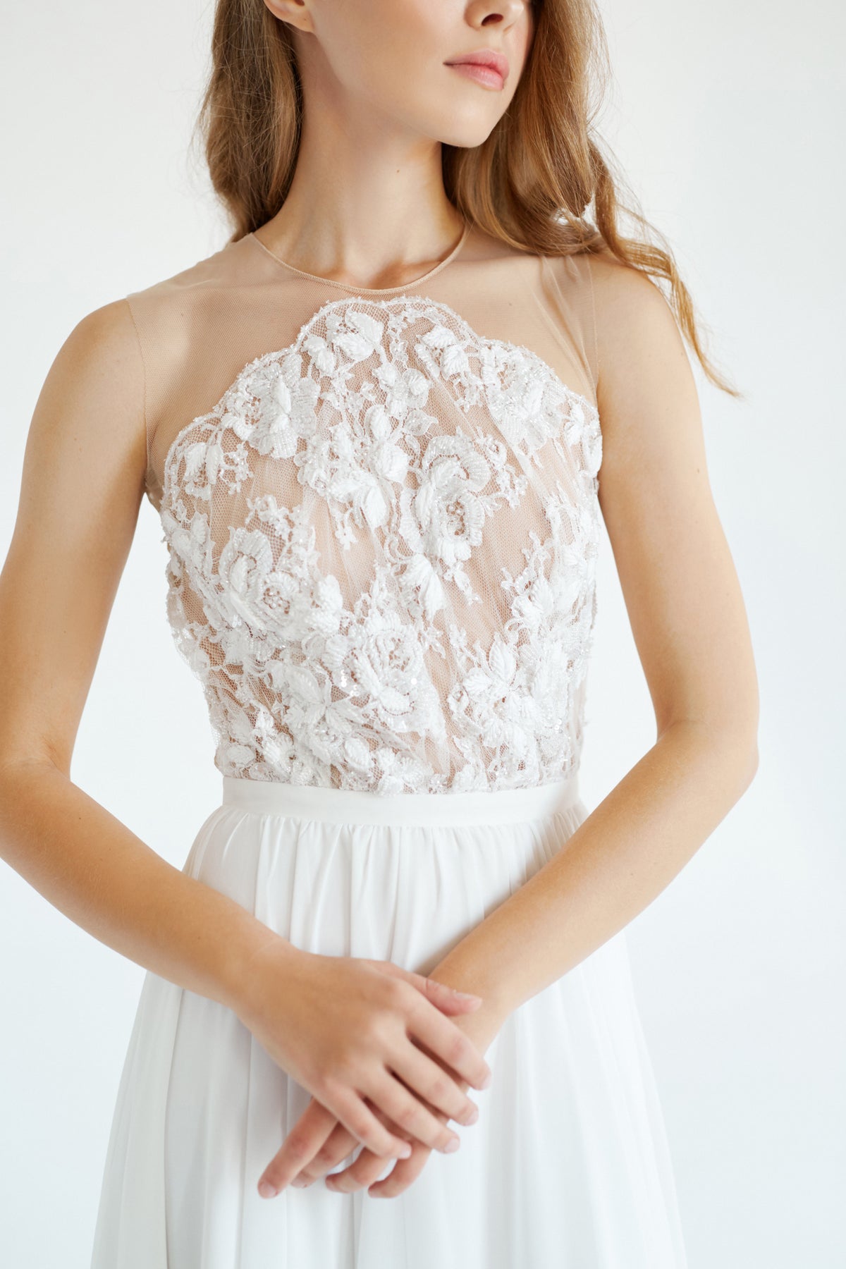 January | A-Line Lace Wedding Dress | MYWONY